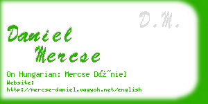 daniel mercse business card